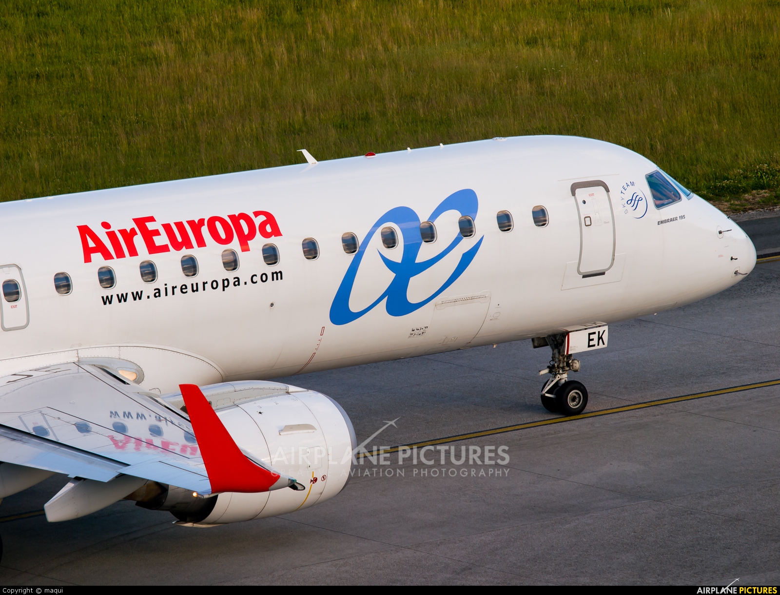 Air Europa EC-LEK aircraft at La Coruña