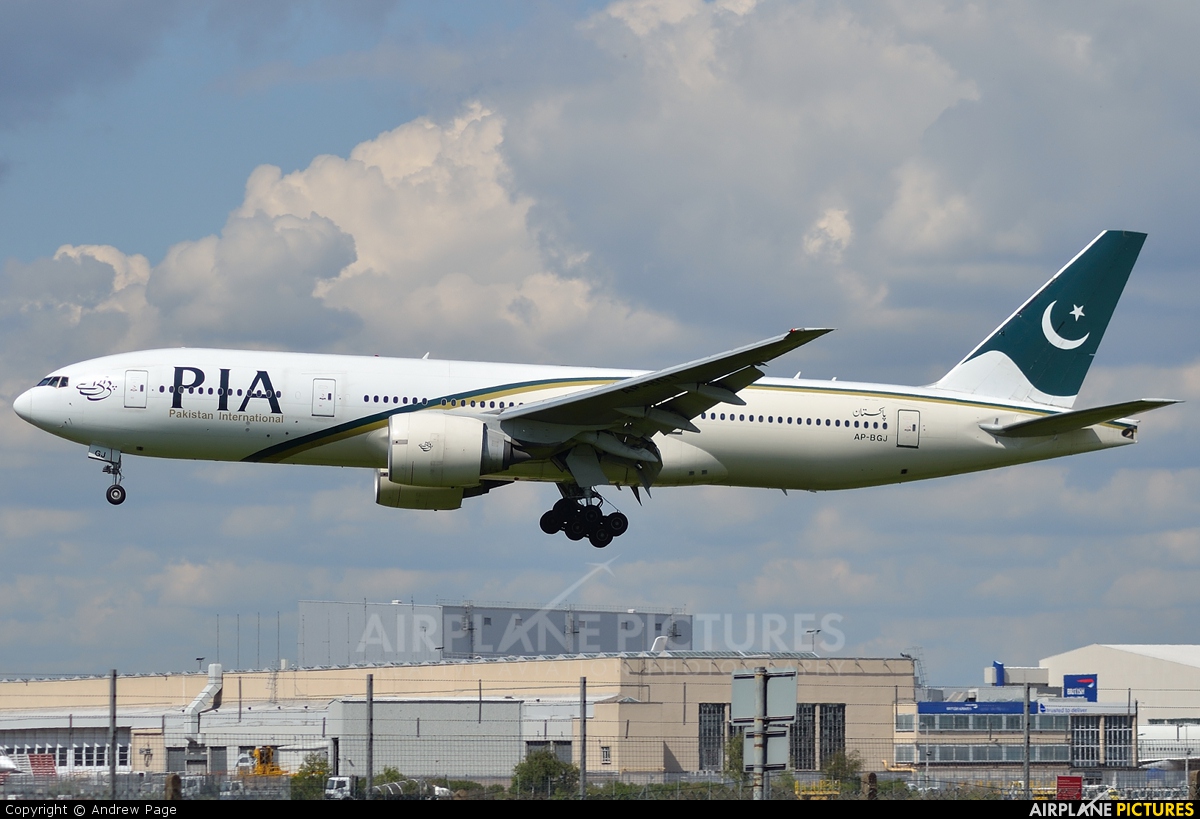 PIA - Pakistan International Airlines AP-BGJ aircraft at London - Heathrow