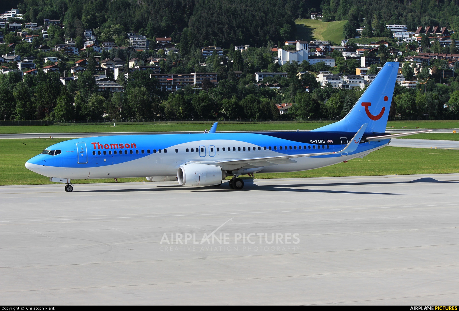 Thomson/Thomsonfly G-TAWG aircraft at Innsbruck
