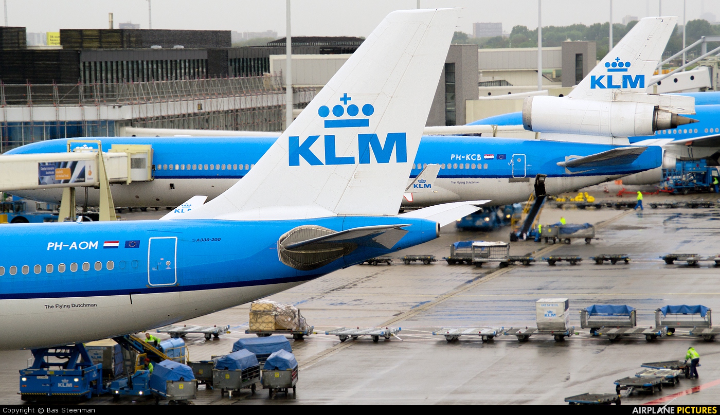 KLM PH-AOM aircraft at Amsterdam - Schiphol