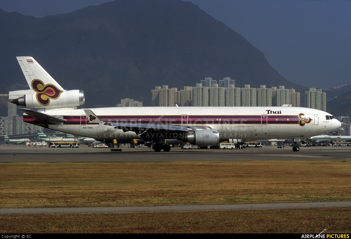 Thai Airways HS-TMG aircraft at HKG - Kai Tak Intl CLOSED