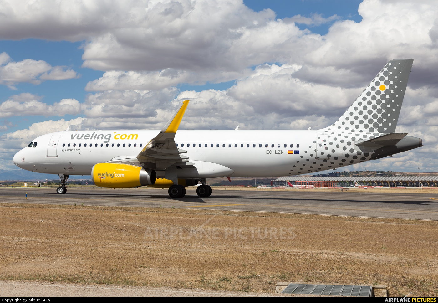 Vueling Airlines EC-LZM aircraft at Madrid - Barajas
