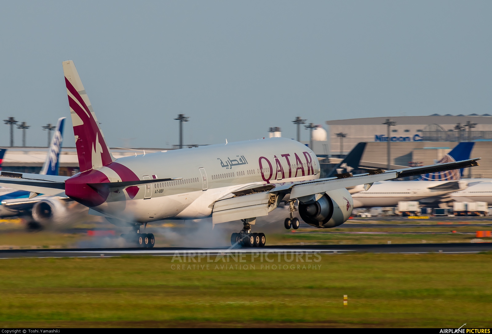 Qatar Airways A7-BBF aircraft at Tokyo - Narita Intl