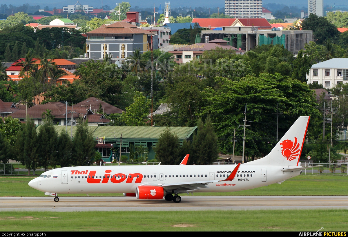 Thai Lion Air HS-LTL aircraft at Chiang-Mai