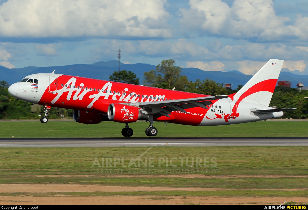 AirAsia (Thailand) HS-ABX aircraft at Chiang-Mai
