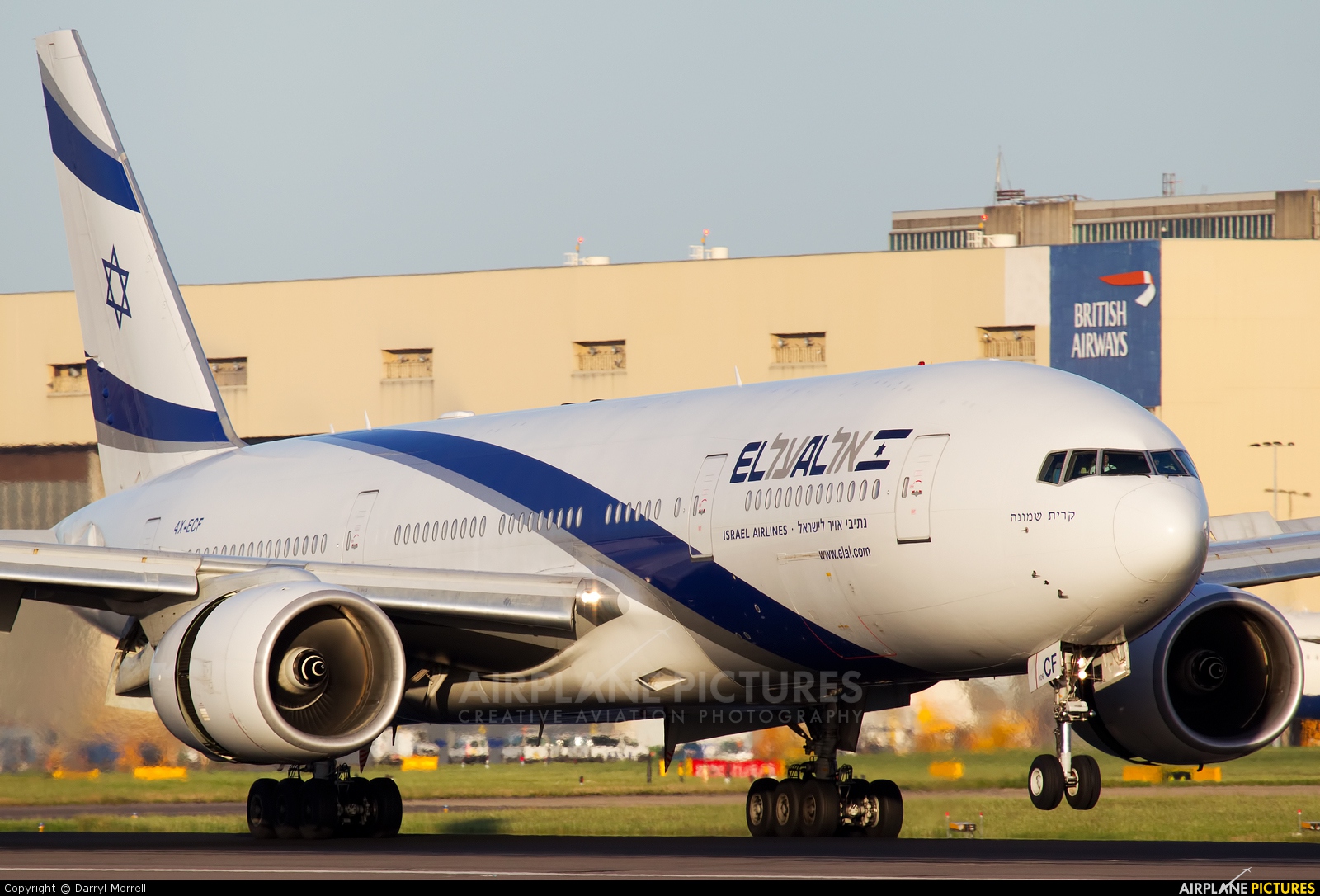 El Al Israel Airlines 4X-ECF aircraft at London - Heathrow