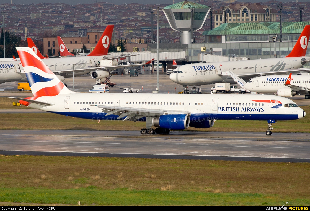 British Airways G-BPED aircraft at Istanbul - Ataturk