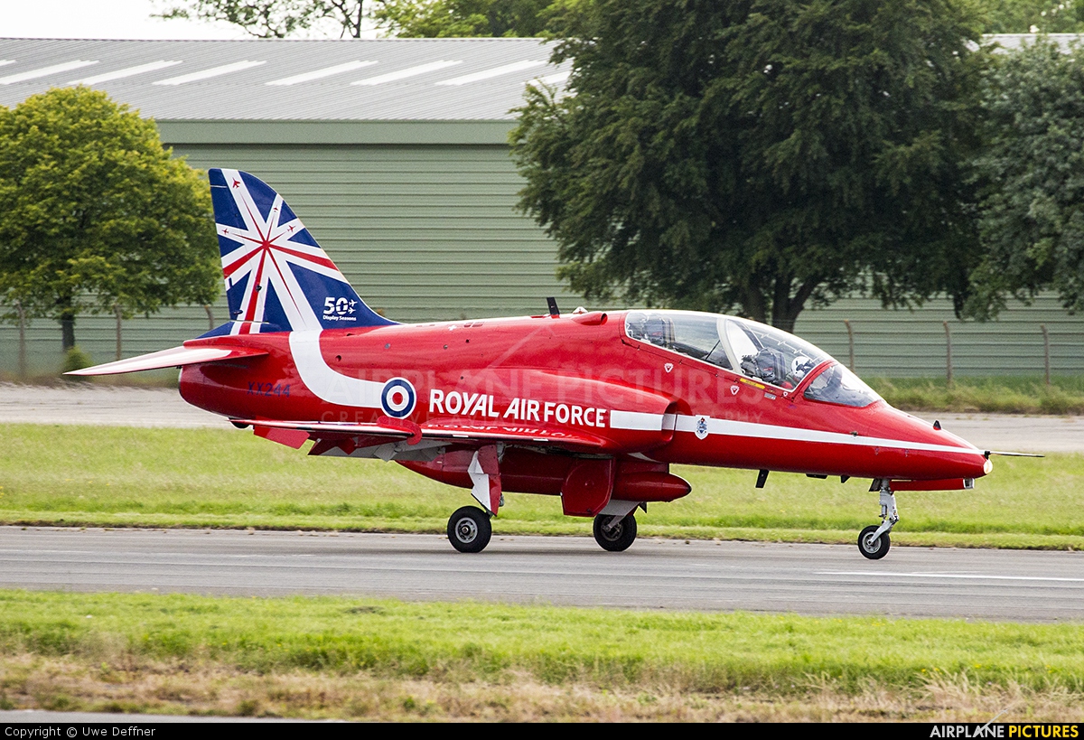 Royal Air Force "Red Arrows" XX244 aircraft at Biggin Hill