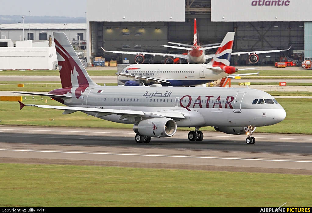 Qatar Amiri Flight A7-MBK aircraft at London - Heathrow