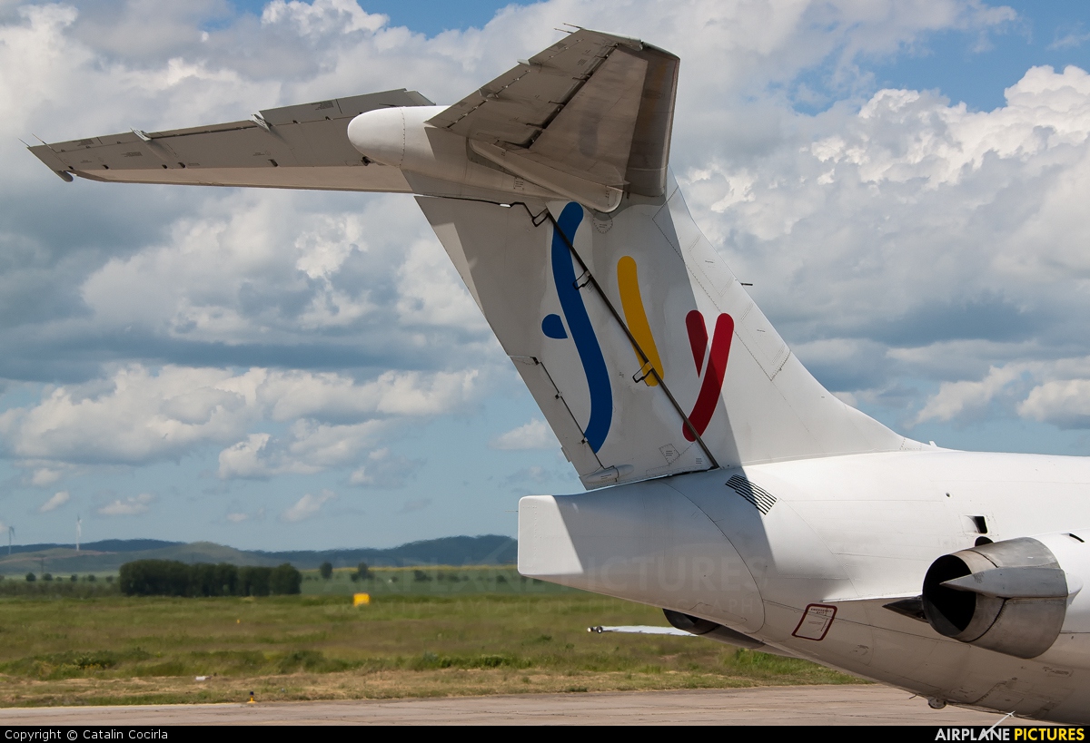 Fly Romania - Ten Airways YR-OTY aircraft at Tulcea - Delta Dunării