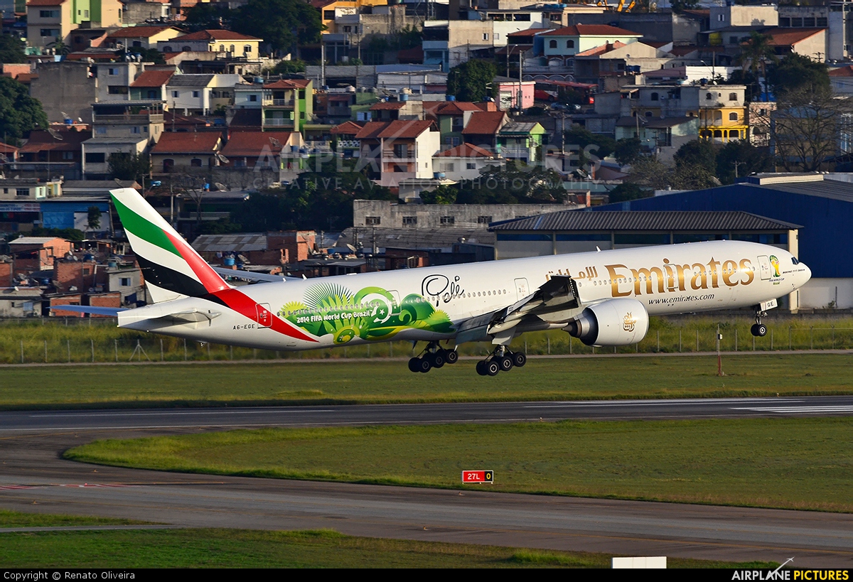 Emirates Airlines A6-EGE aircraft at São Paulo - Guarulhos