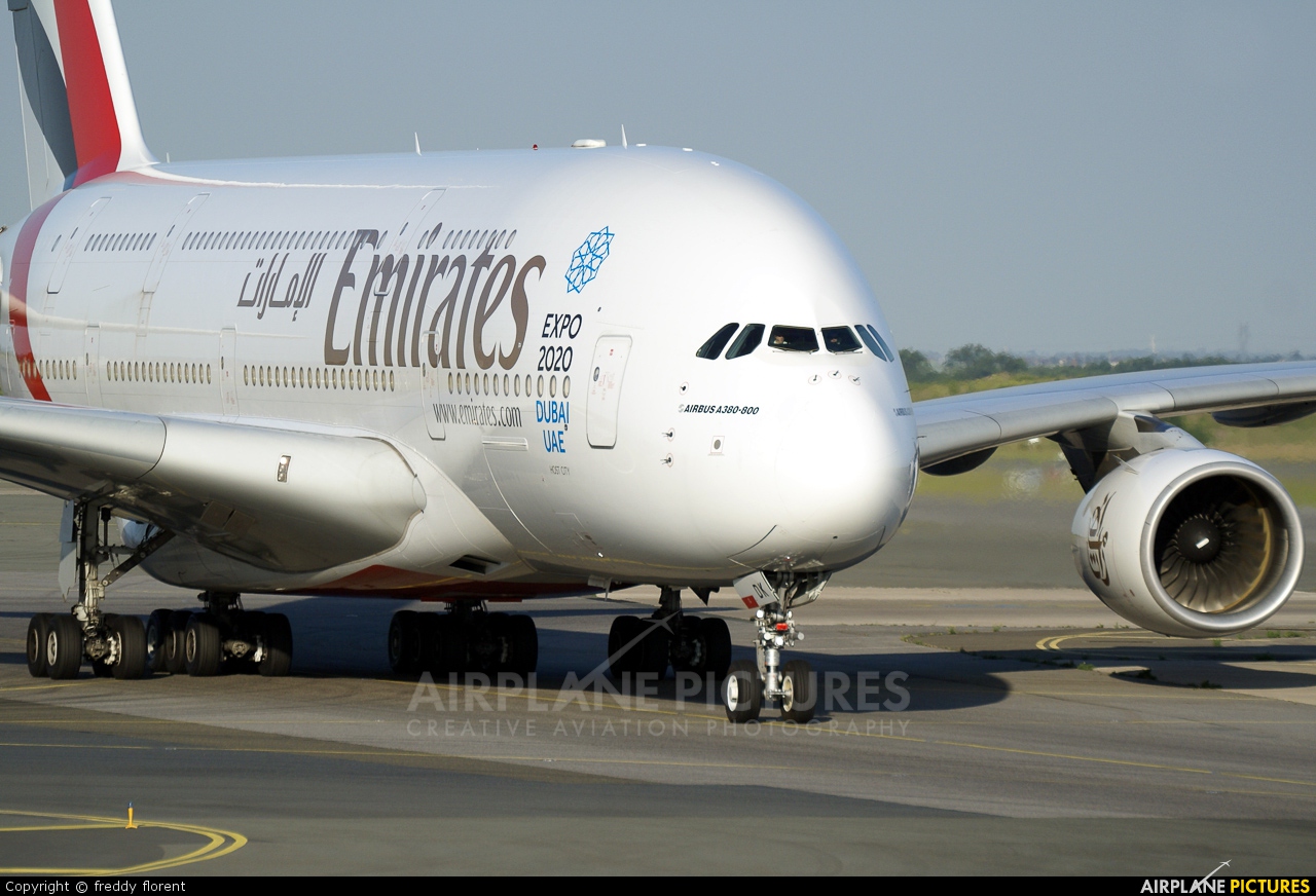 Emirates Airlines A6-EDK aircraft at Paris - Charles de Gaulle