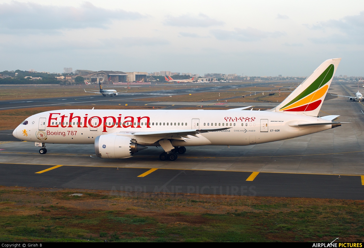 Ethiopian Airlines ET-AOR aircraft at Mumbai - Chhatrapati Shivaji Intl