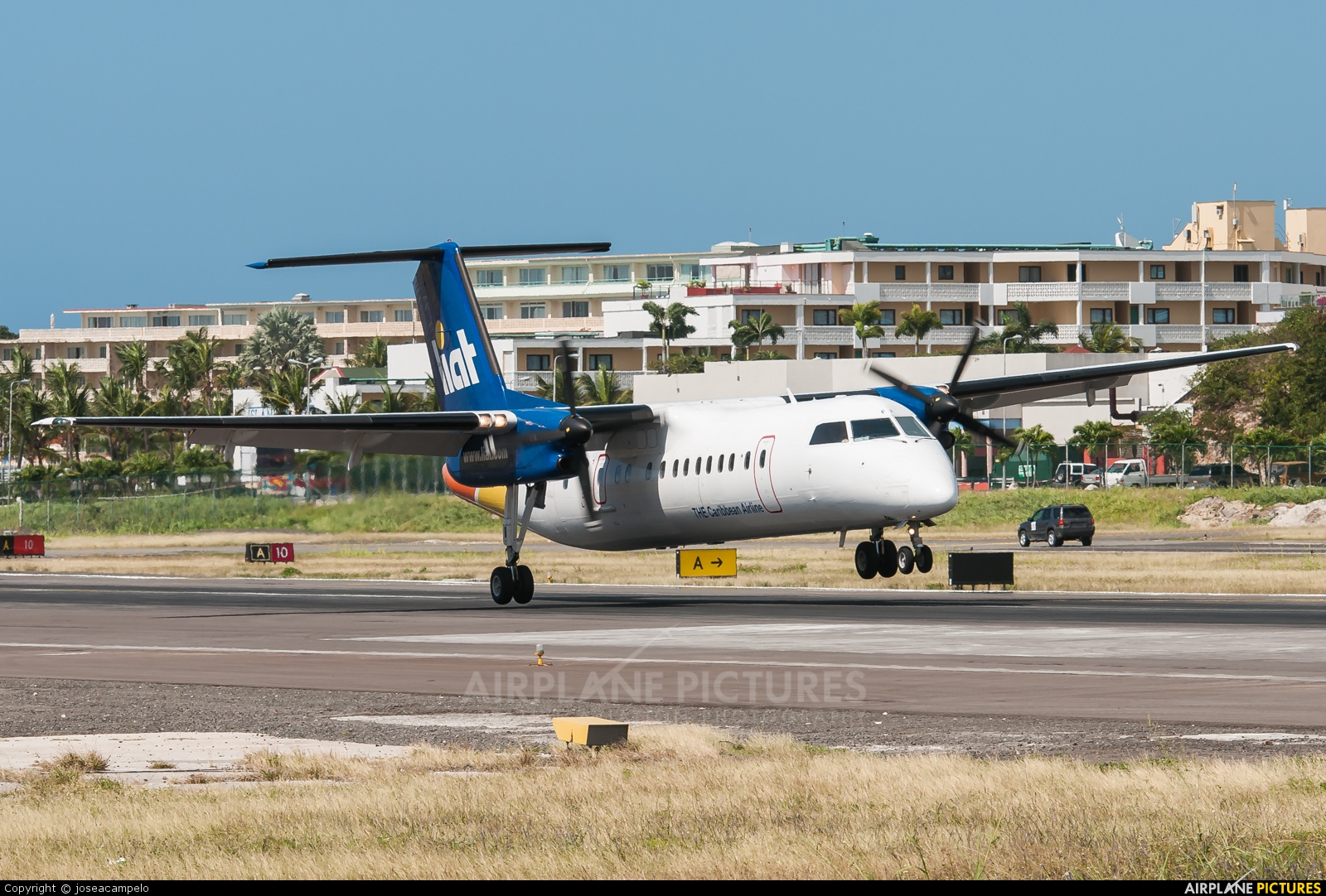 LIAT V2-LFF aircraft at Sint Maarten - Princess Juliana Intl