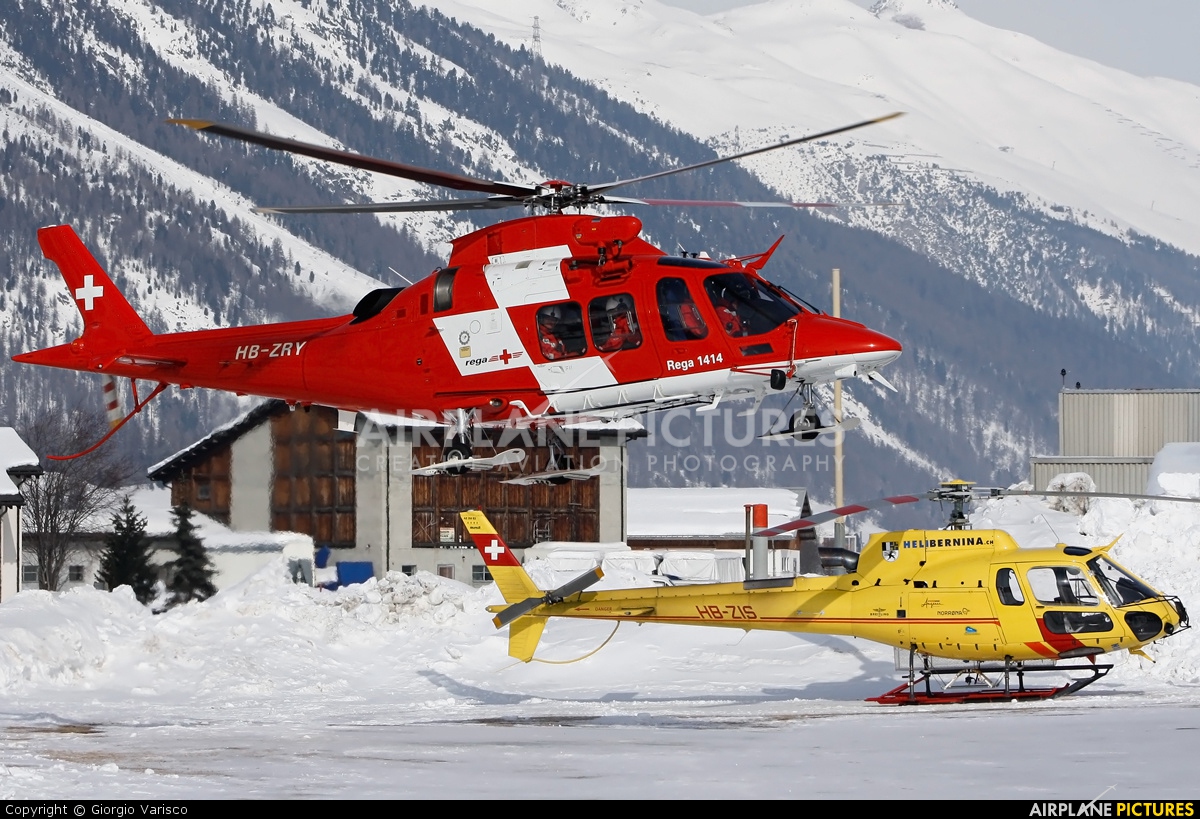 REGA Swiss Air Ambulance  HB-ZRY aircraft at Samedan - Engadin