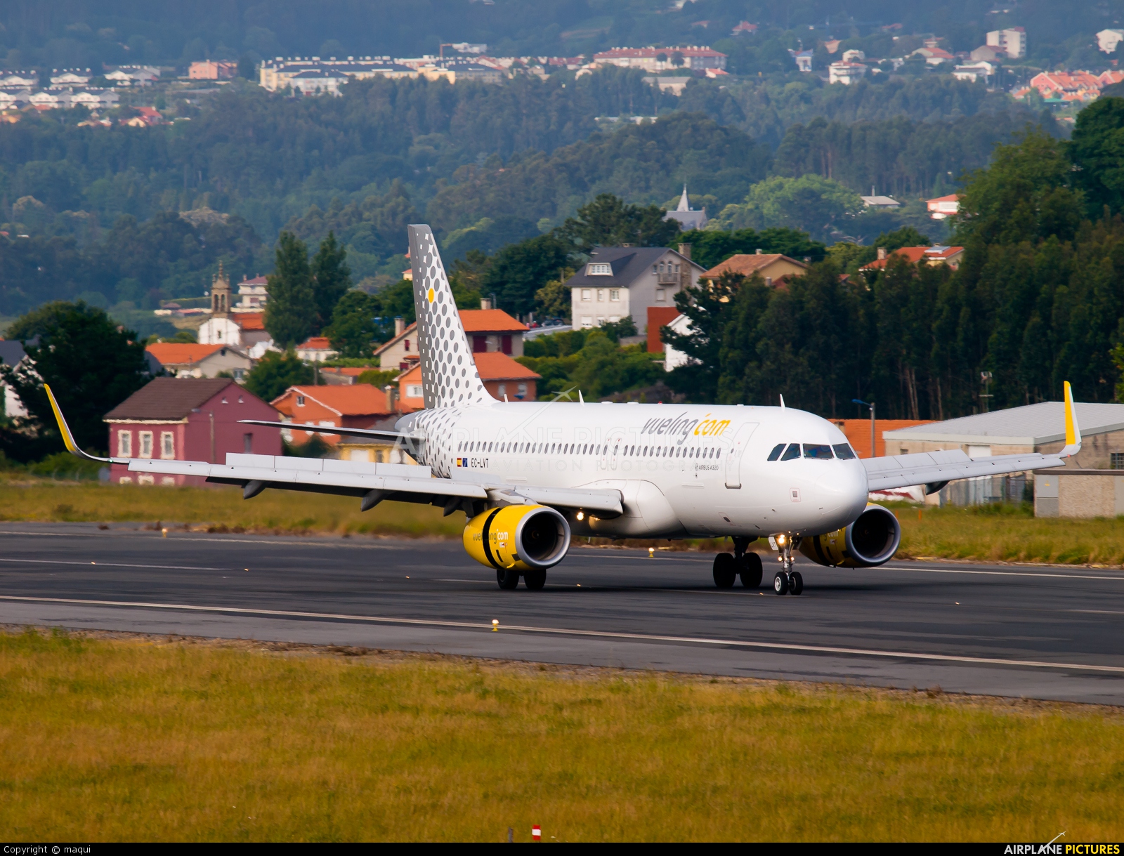 Vueling Airlines EC-LVT aircraft at La Coruña