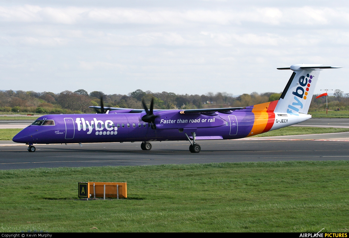 Flybe G-JECY aircraft at Manchester