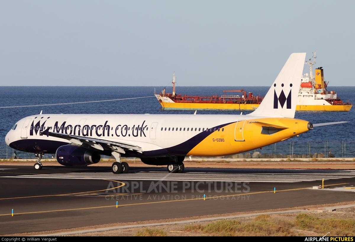 Monarch Airlines G-OZBO aircraft at Lanzarote - Arrecife