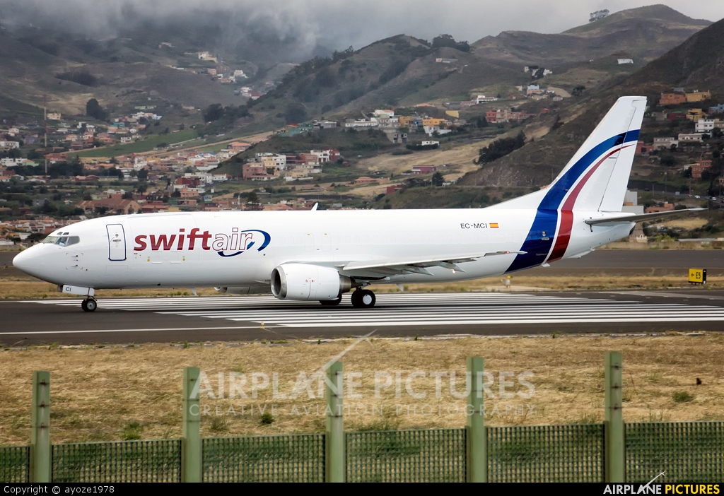 Swiftair EC-MCI aircraft at Tenerife Norte - Los Rodeos