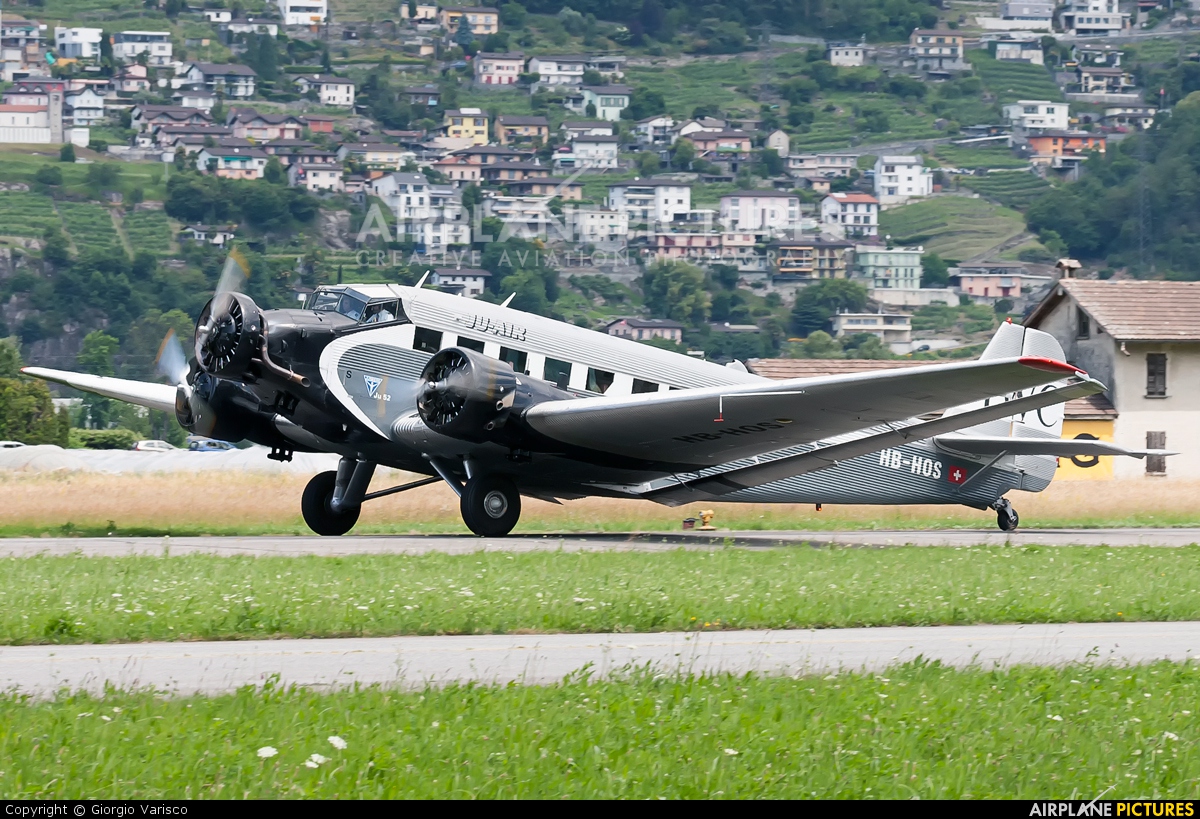 Ju-Air HB-HOS aircraft at Locarno