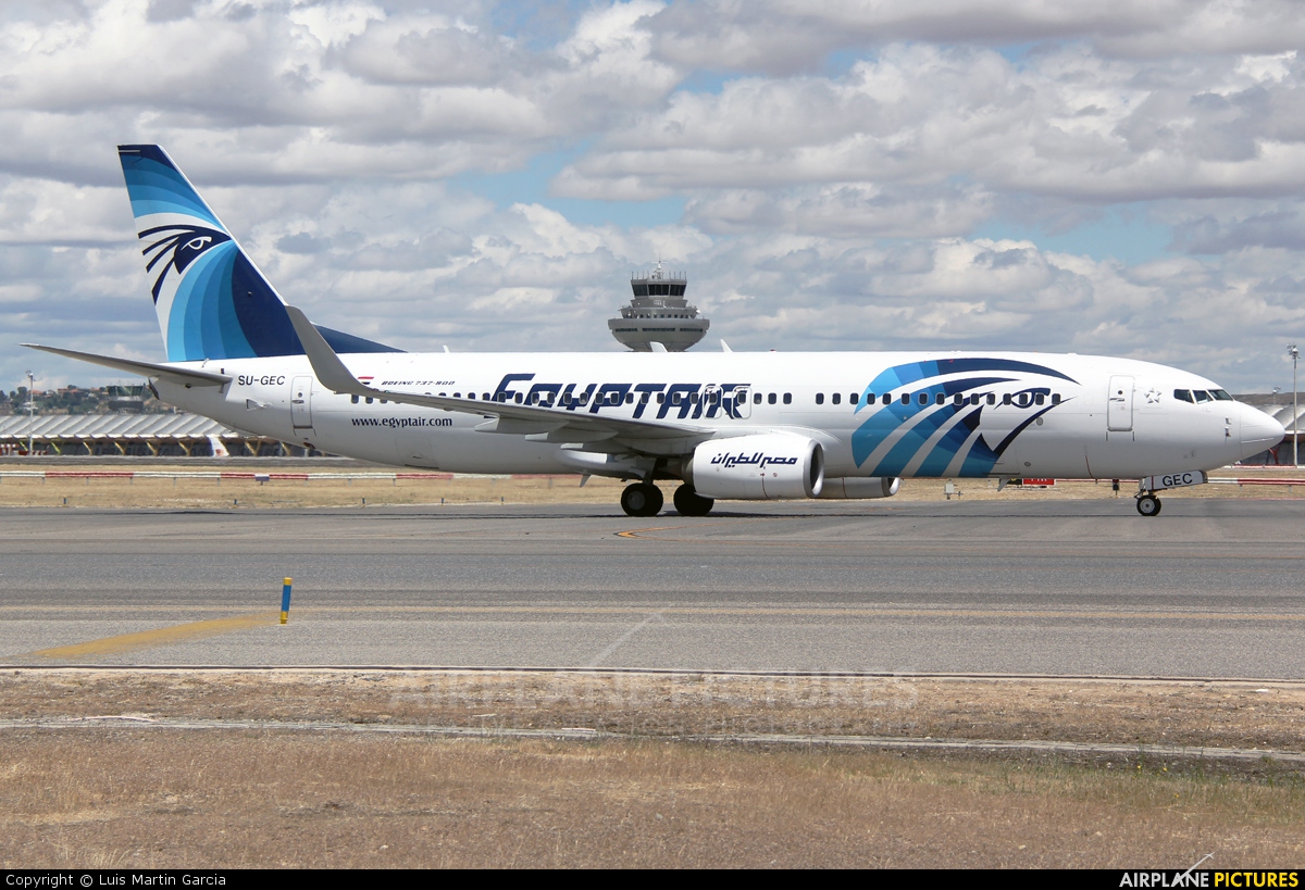 Egyptair SU-GEC aircraft at Madrid - Barajas