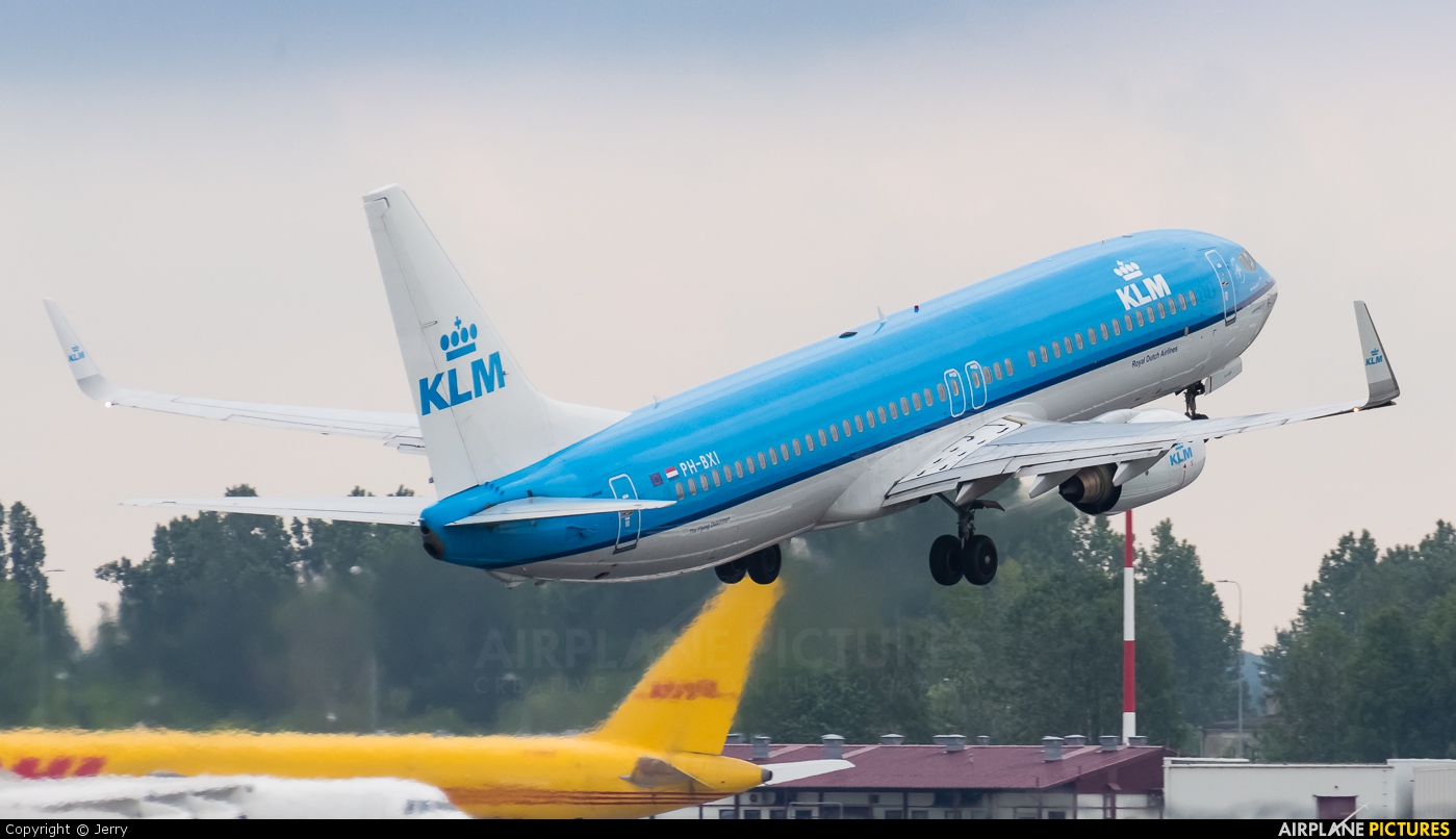 KLM PH-BXI aircraft at Warsaw - Frederic Chopin