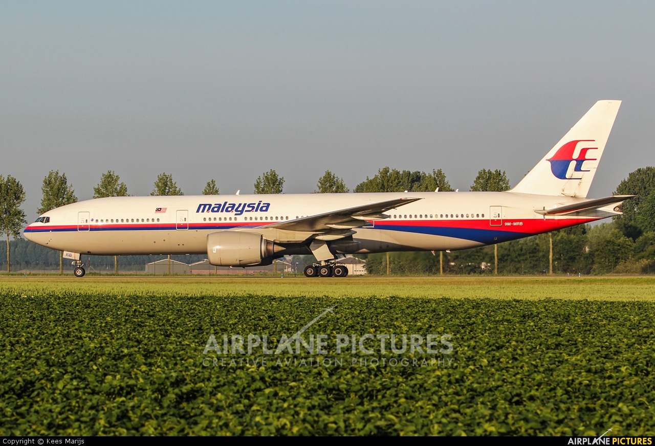 Malaysia Airlines 9M-MRB aircraft at Amsterdam - Schiphol