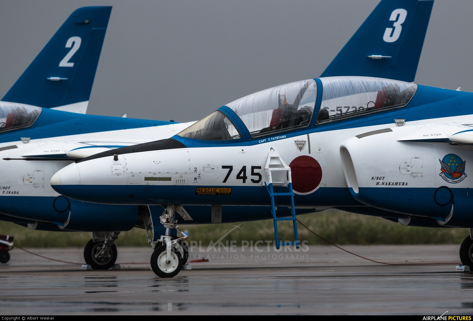 Japan - ASDF: Blue Impulse 66-5745 aircraft at Yonago - Miho AB