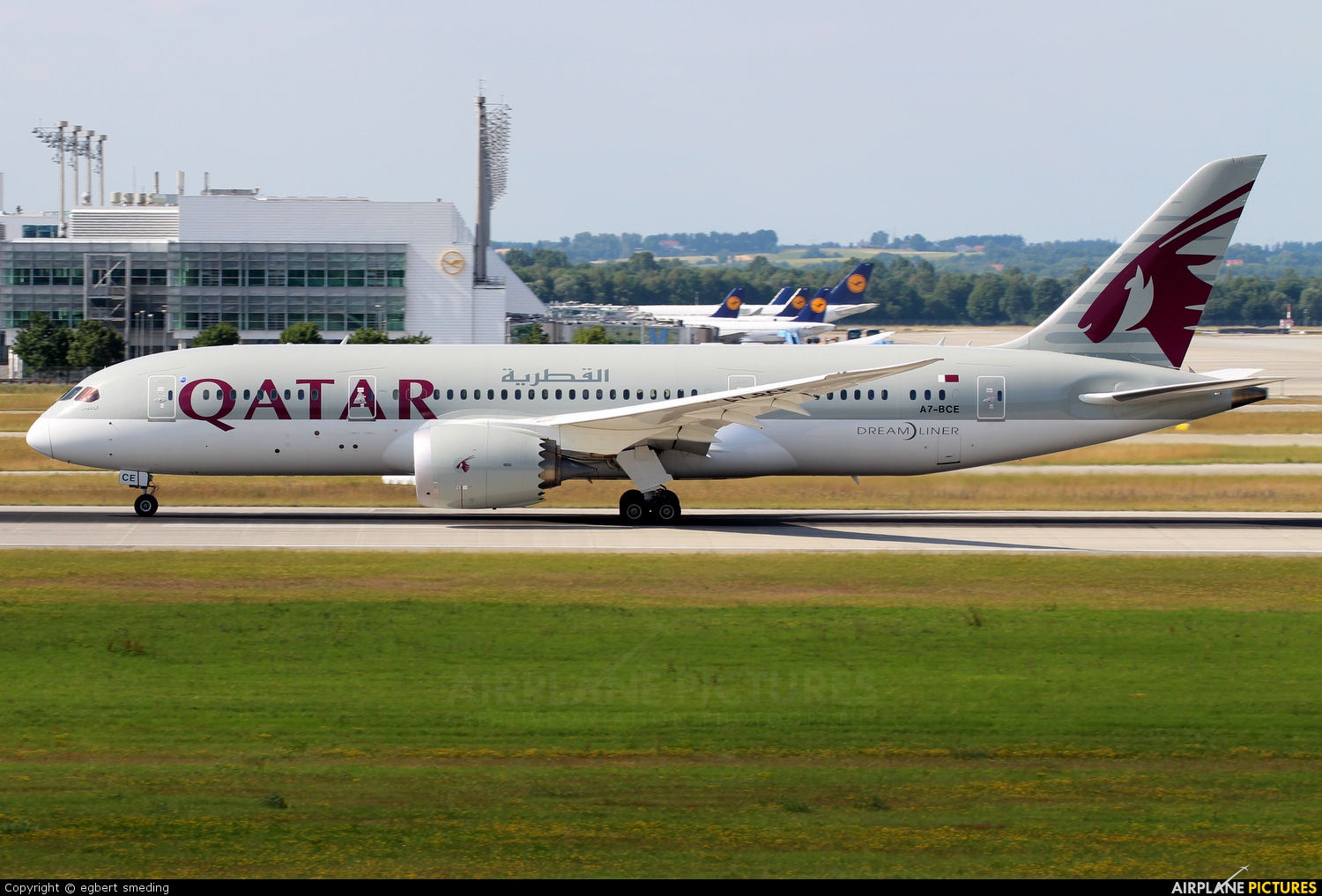 Qatar Airways A7-BCE aircraft at Munich