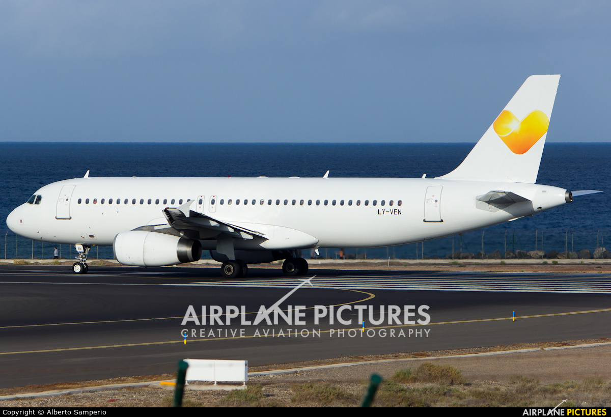 Thomas Cook LY-VEN aircraft at Lanzarote - Arrecife