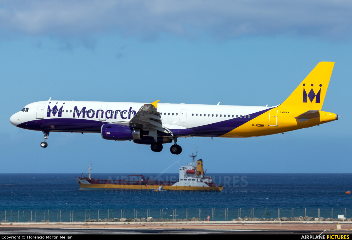Monarch Airlines G-OZBH aircraft at Lanzarote - Arrecife