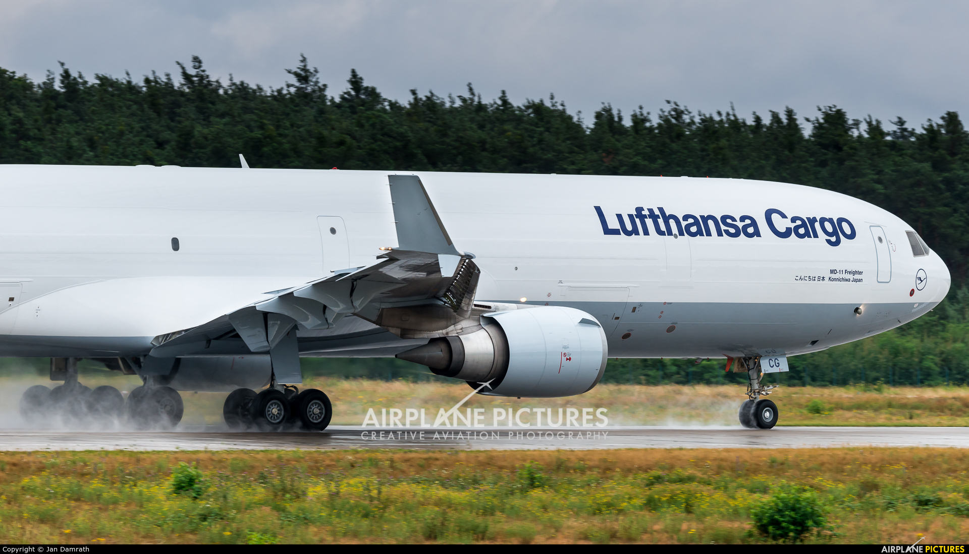 Lufthansa Cargo D-ALCG aircraft at Frankfurt