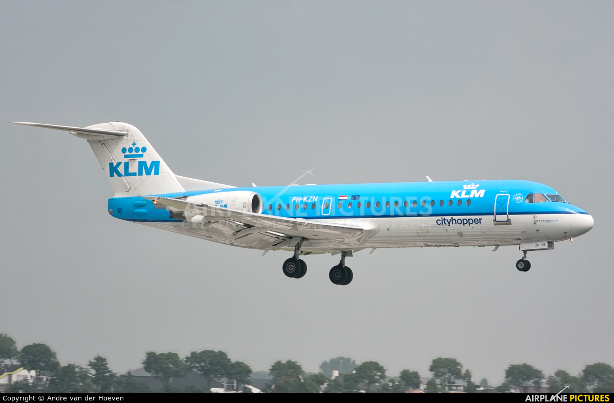 KLM Cityhopper PH-KZN aircraft at Amsterdam - Schiphol