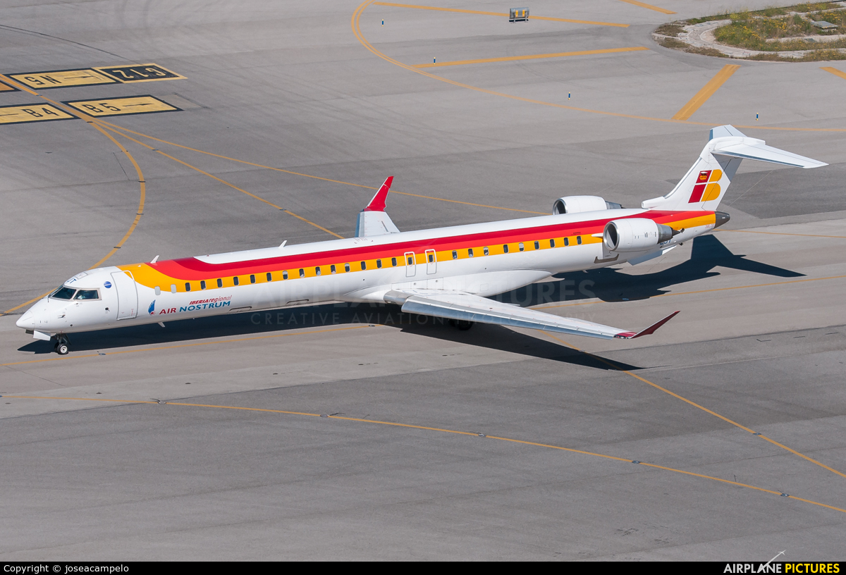Air Nostrum - Iberia Regional EC-LJT aircraft at Madrid - Barajas