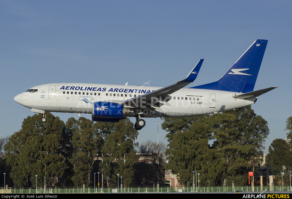 Aerolineas Argentinas LV-CAP aircraft at Buenos Aires - Jorge Newbery