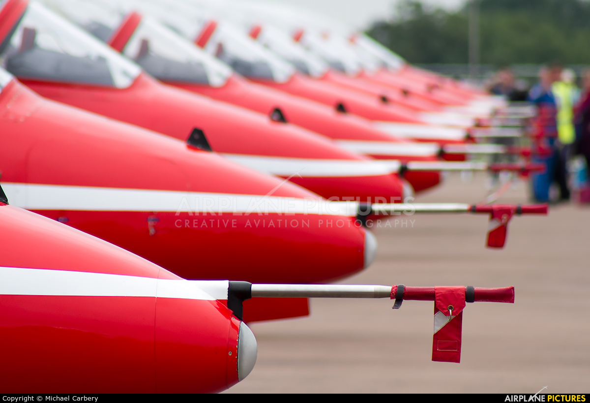 Royal Air Force "Red Arrows" XX319 aircraft at Fairford