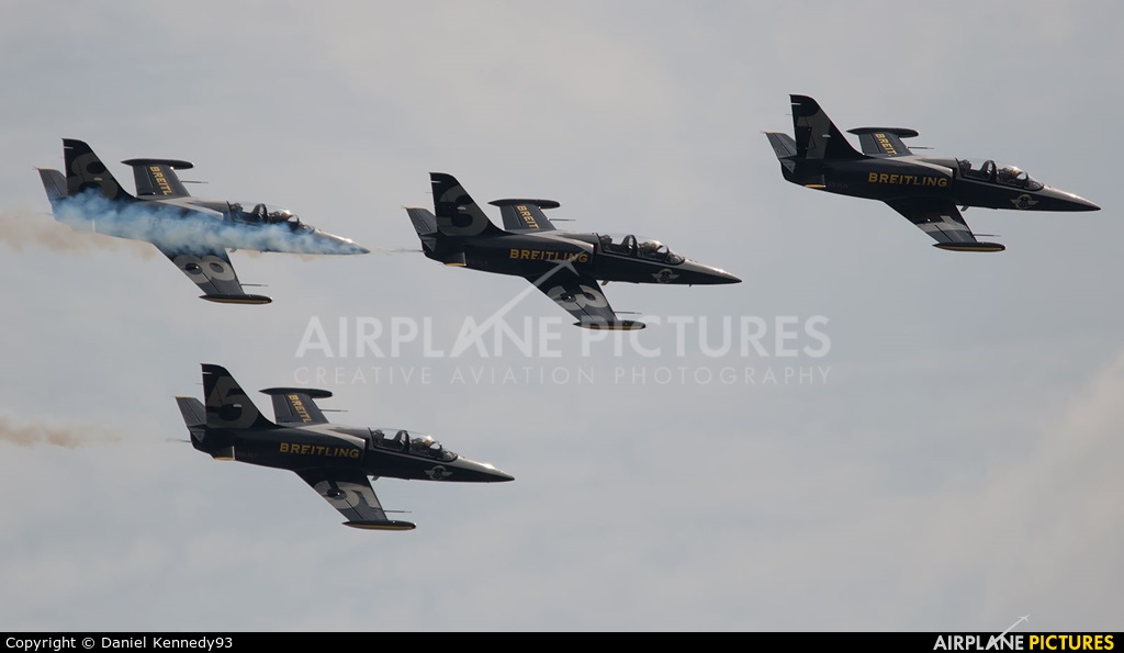 Breitling Jet Team ES-YLX aircraft at Fairford