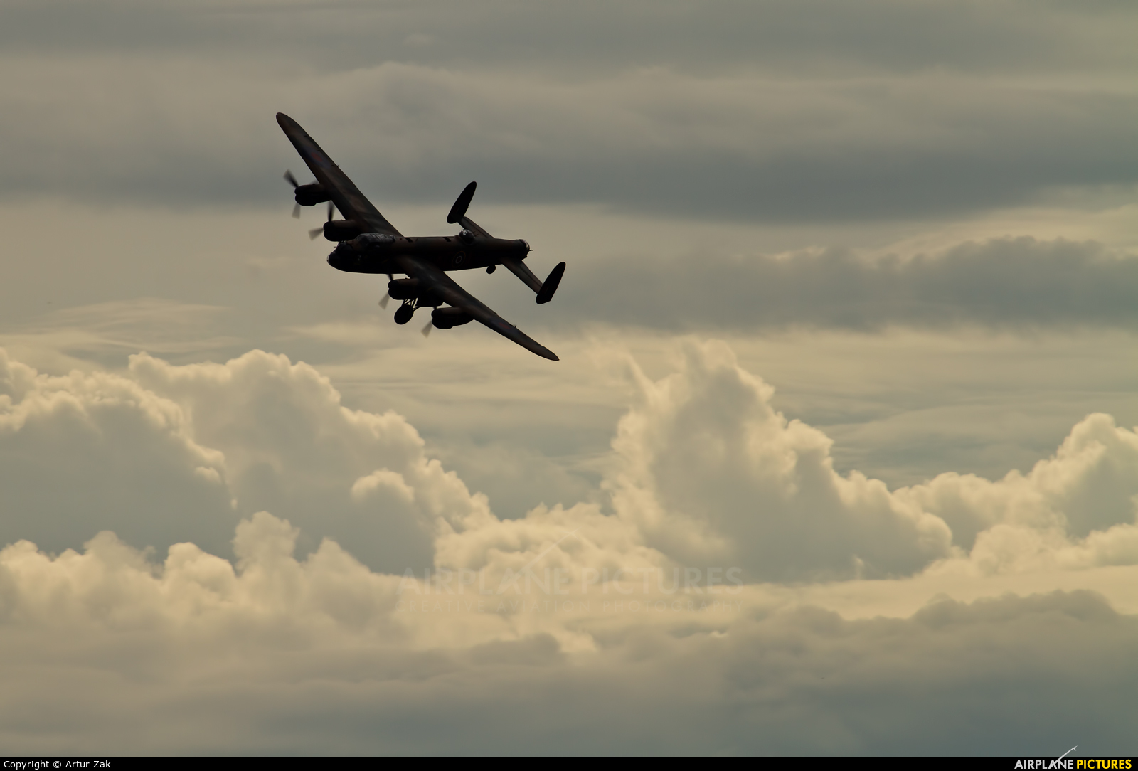 Royal Air Force "Battle of Britain Memorial Flight" PA474 aircraft at Fairford