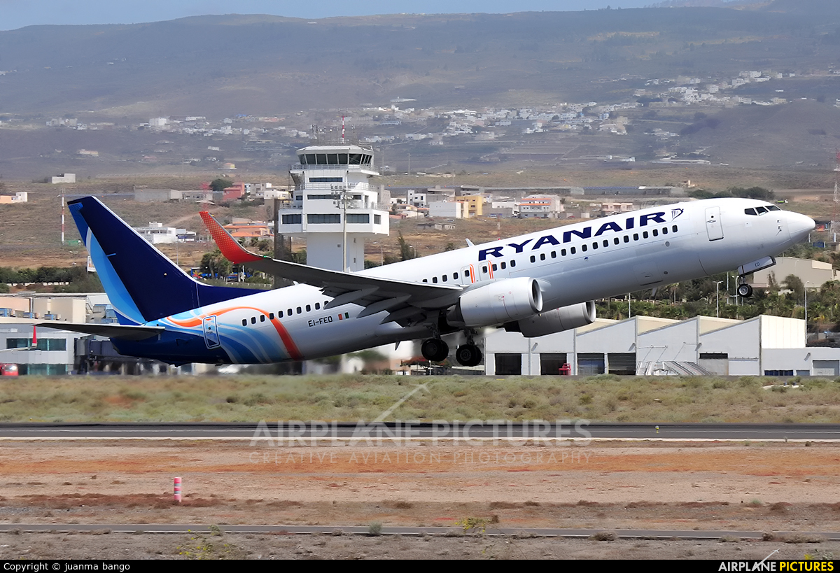 Ryanair EI-FED aircraft at Tenerife Sur - Reina Sofia