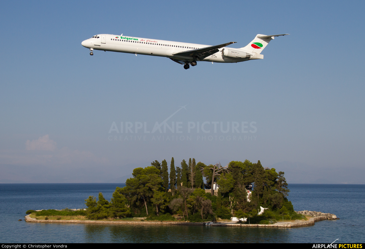 Bulgarian Air Charter LZ-LDN aircraft at Corfu - Ioannis Kapodistrias