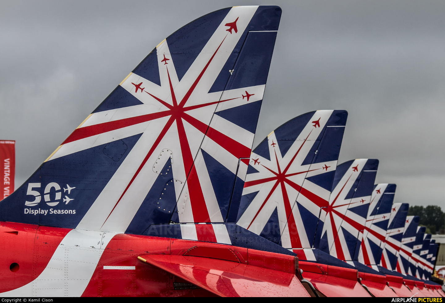 Royal Air Force "Red Arrows" XX310 aircraft at Fairford
