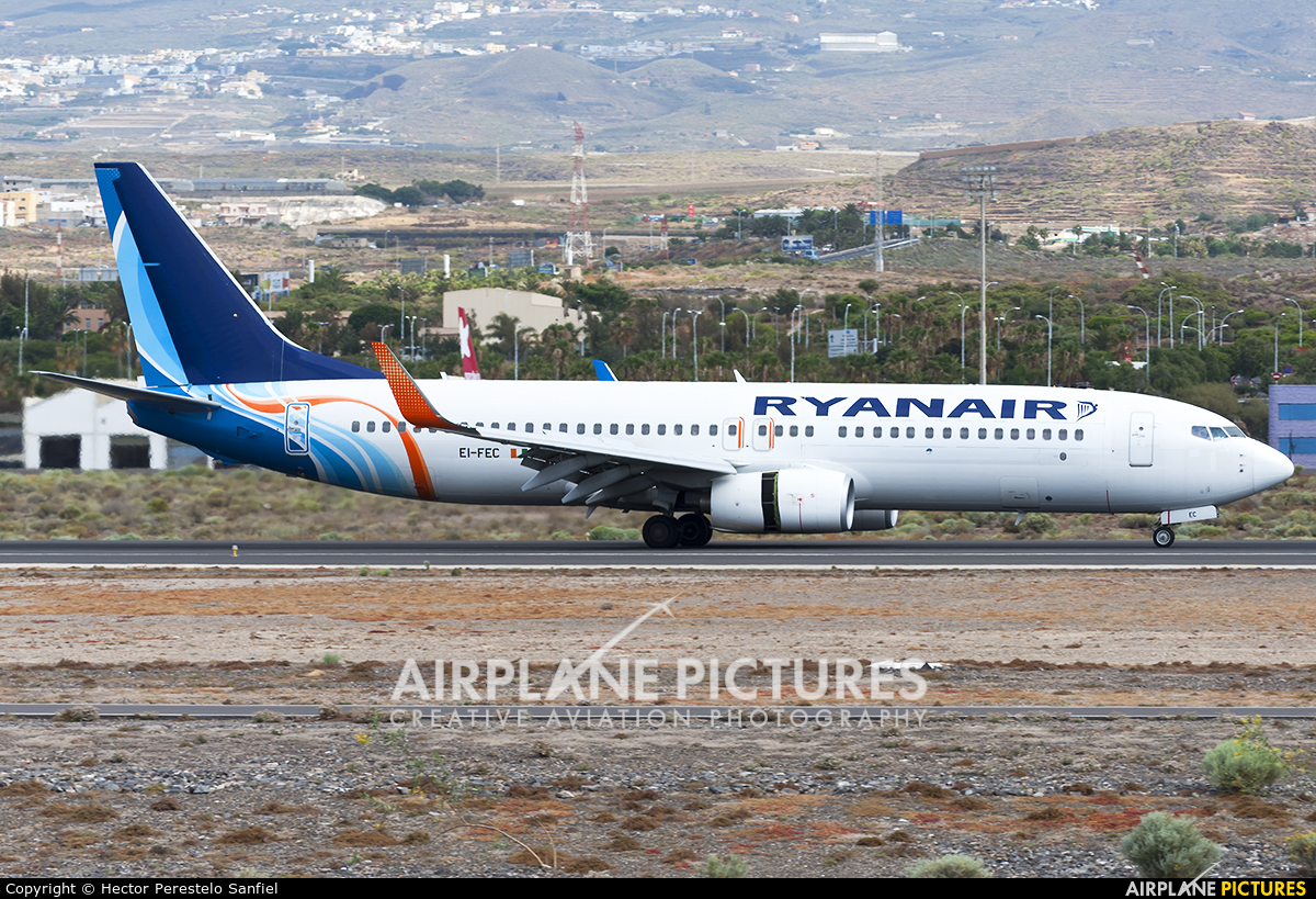 Ryanair EI-FEC aircraft at Tenerife Sur - Reina Sofia
