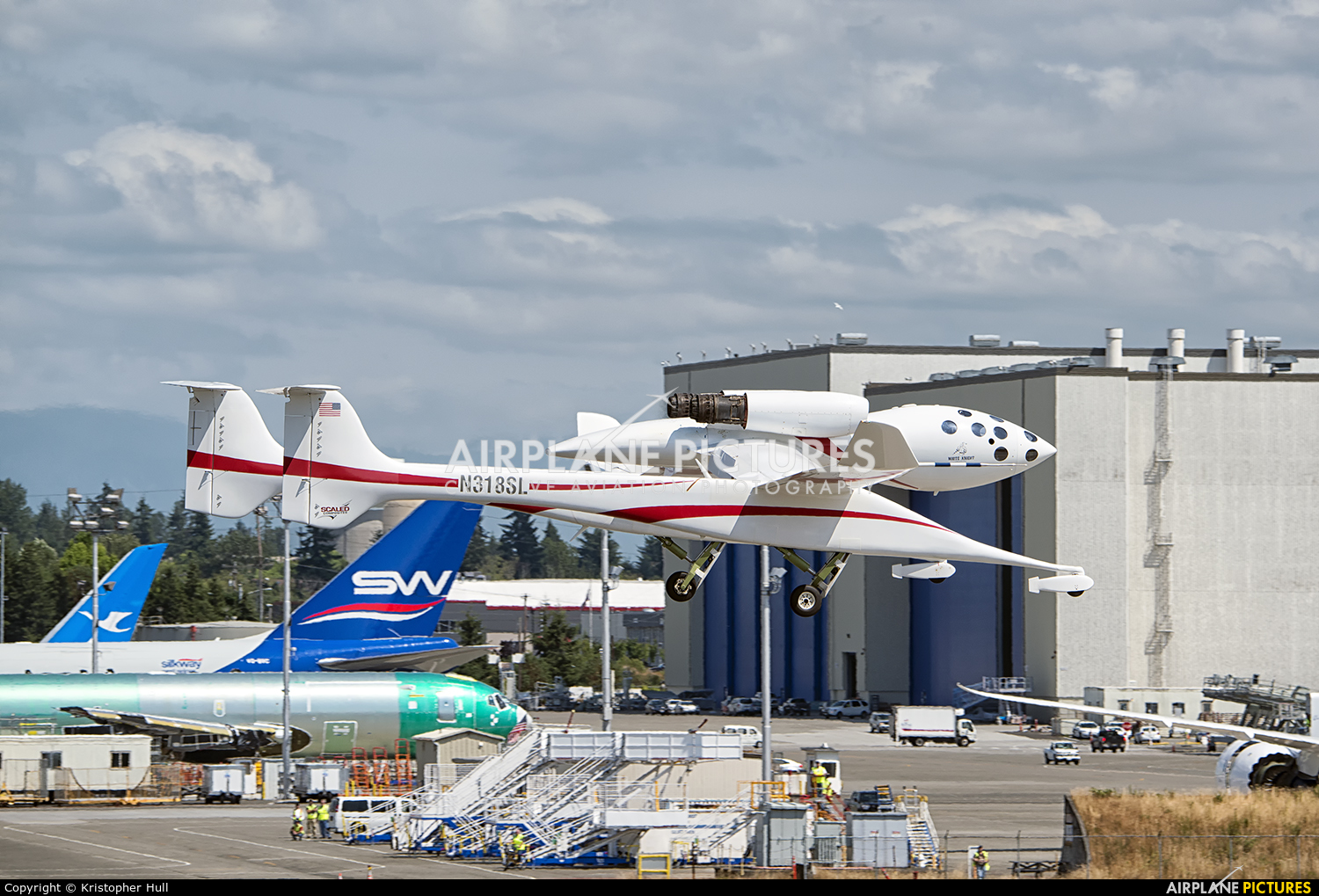Scaled Composites N318SL aircraft at Everett - Snohomish County / Paine Field