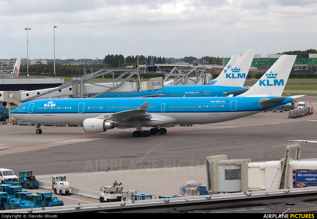 KLM PH-AKE aircraft at Amsterdam - Schiphol