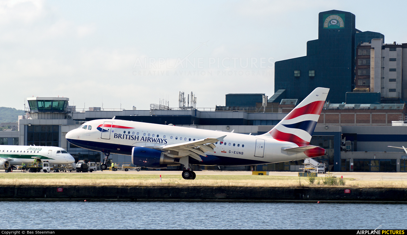 British Airways G-EUNB aircraft at London - City