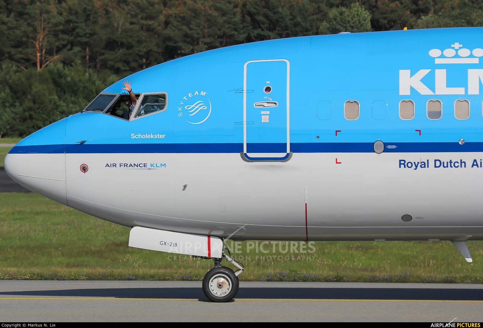 KLM PH-BGX aircraft at Stavanger - Sola