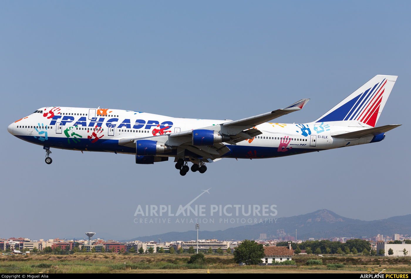 Transaero Airlines EI-XLK aircraft at Barcelona - El Prat