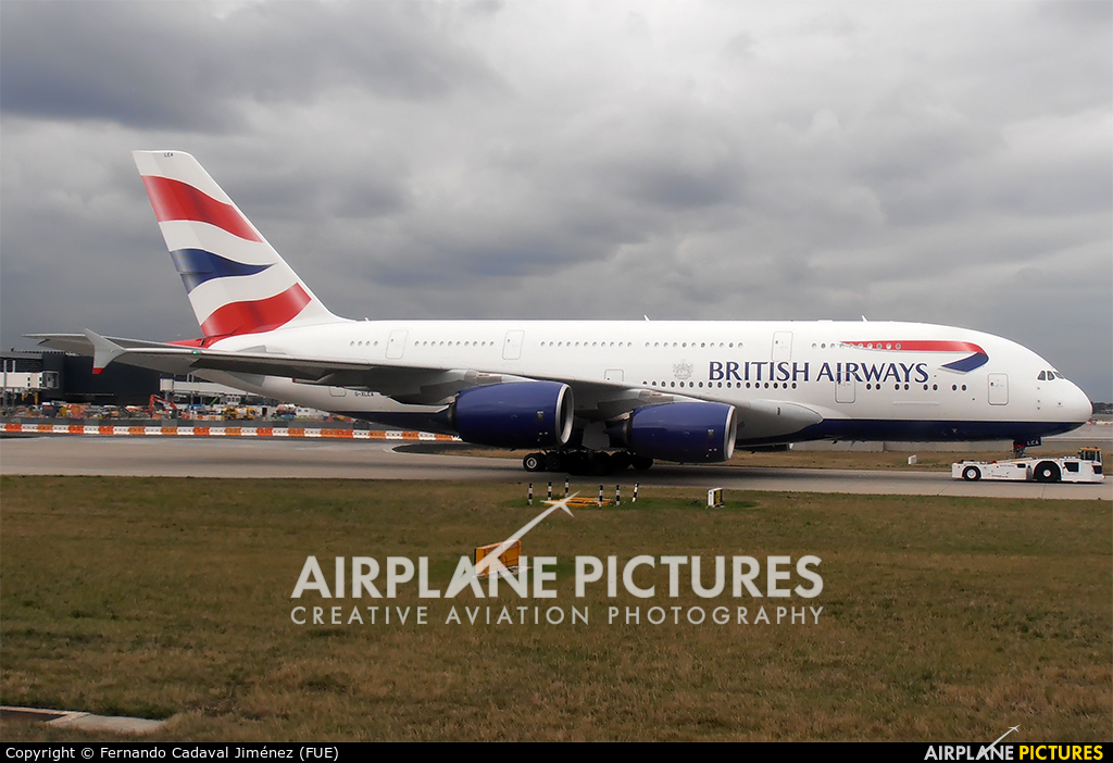 British Airways G-XLEA aircraft at London - Heathrow