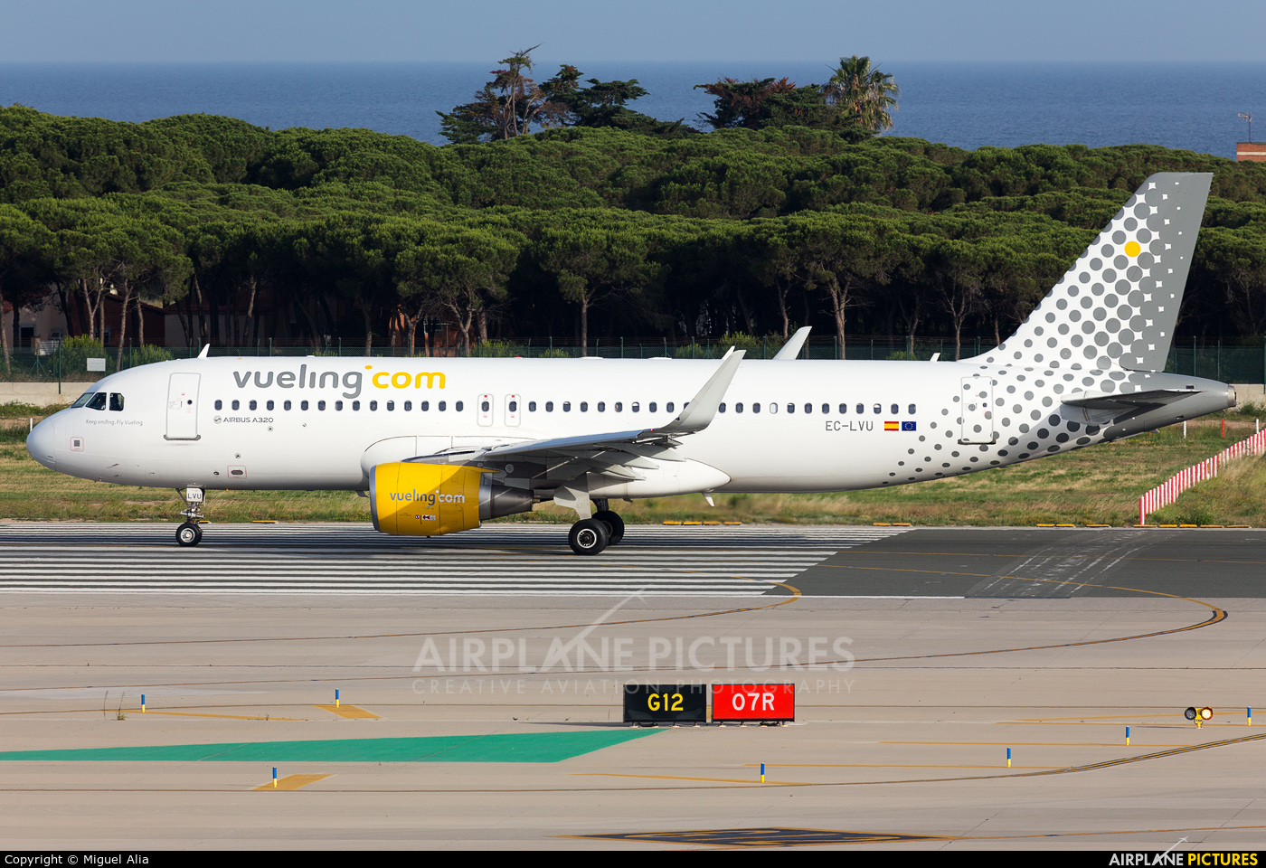 Vueling Airlines EC-LVU aircraft at Barcelona - El Prat
