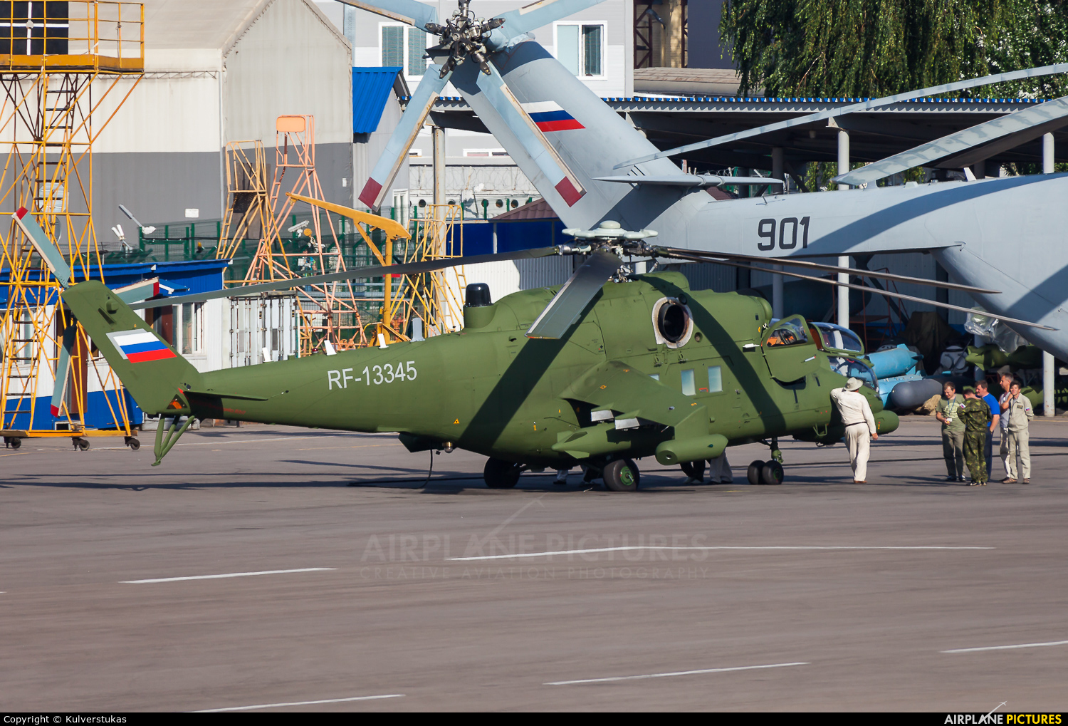 RF-13345 - Mil Experimental Design Bureau Mil Mi-35 at Off Airport ...